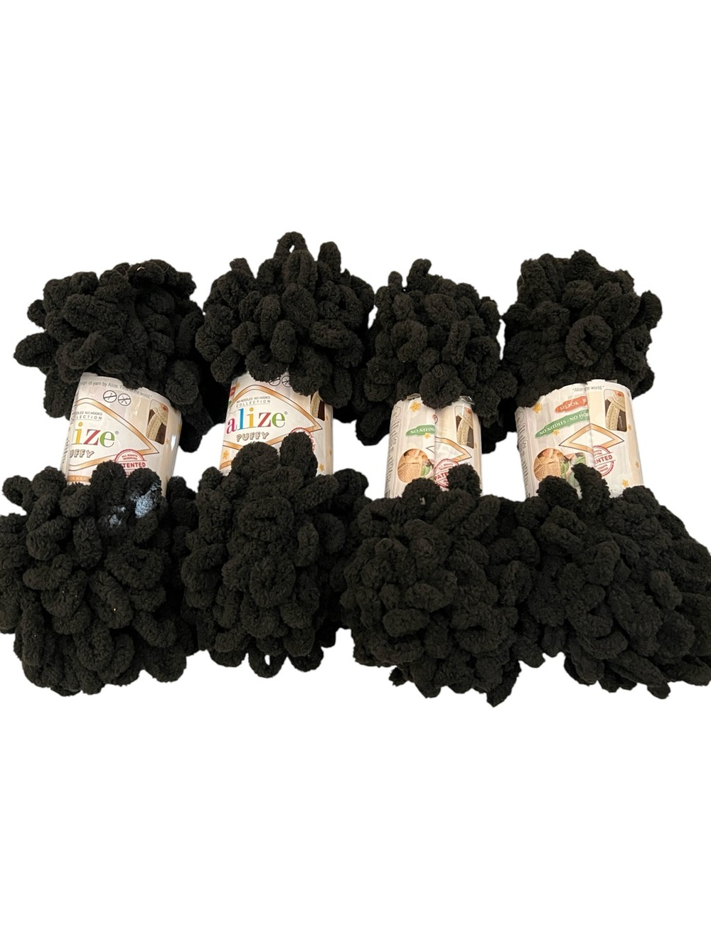Alize Puffy Yarn in Black